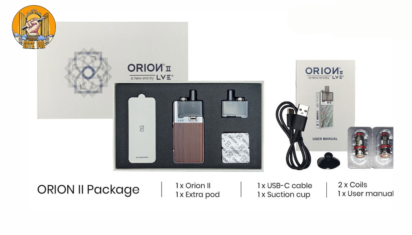 Full box Pod Kit Orion 2 bao gồm những gì?