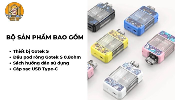 Trọn bộ sản phẩm Aspire Gotek S