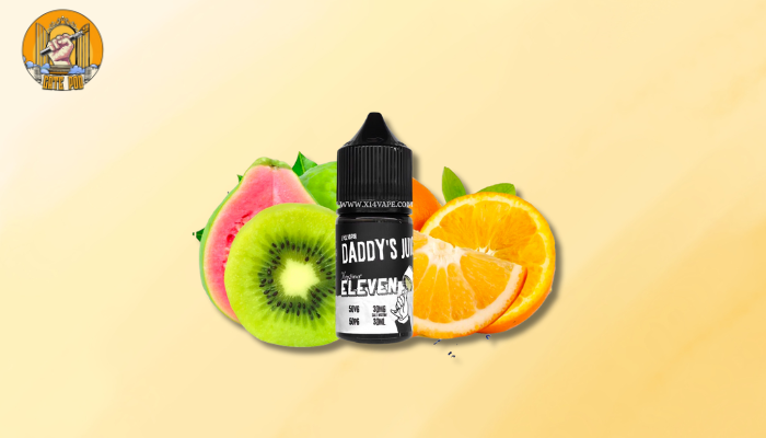 Tinh dầu Daddy’s Juice Monsieur Eleven – Kiwi Cam Ổi – Juice salt nic (30ML)