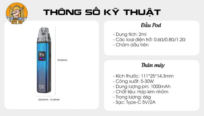 Thông số kỹ thuật Xlim Pro