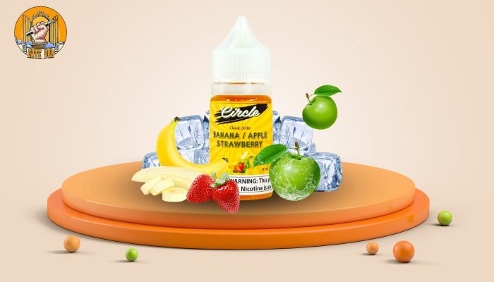 JUICE CIRCLE BANANA APPLE STRAWBERRY • CHUỐI DÂU TÁO • Salt Nic (30ml)