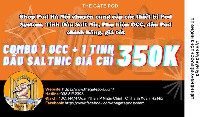 Mua thuốc lá điện tử Nevoks Pod chính hãng, uy tín tại The Gate Pod