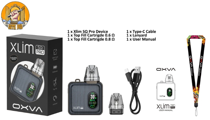 Xlim SQ Pro 30W chính hãng đầy đủ các phụ kiện cần thiết