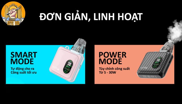 Xlim SQ Pro với hai chế độ thông minh cùng công suất 30W mạnh