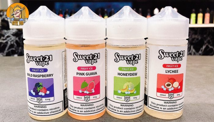 Sweet21 Vape là thương hiệu tinh dầu Freebase USA nổi tiếng