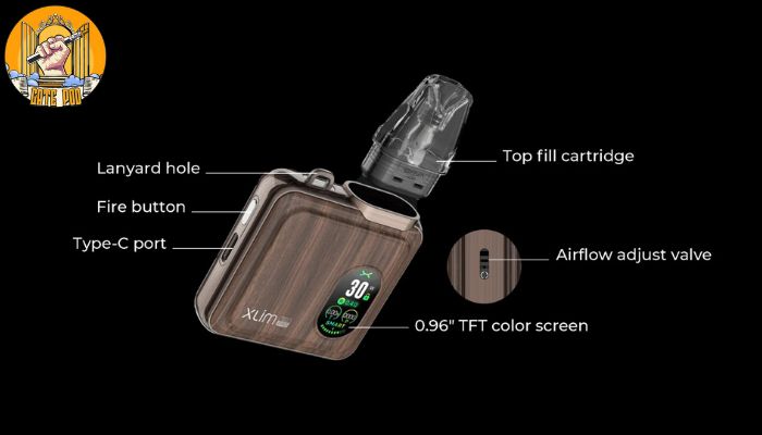 Thông số kỹ thuật của OXVA XLIM SQ PRO 30W POD KIT