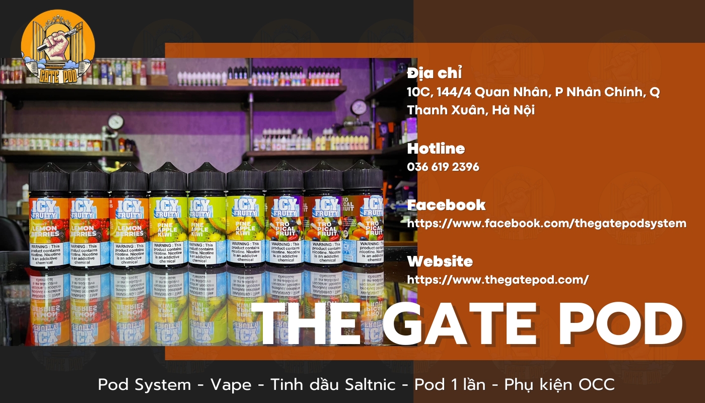 Mua tinh dầu Vape chính hãng chất lượng tại The Gate Pod