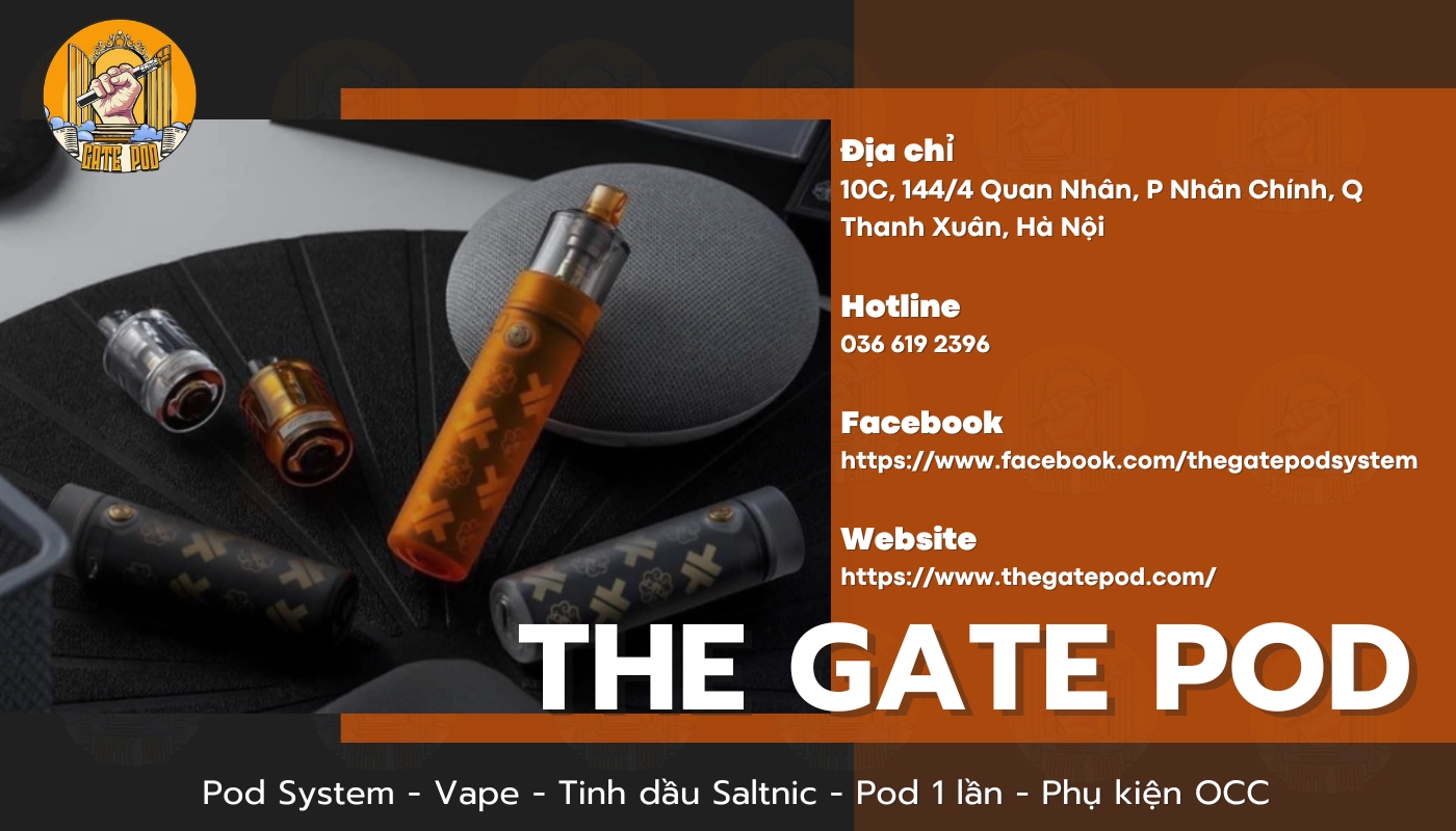 The Gate Pod là một cửa hàng bán vape chính hãng tại Hà Nội